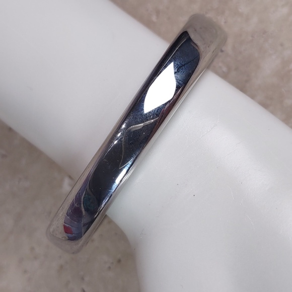 Michael Kors Silvertone Hinged Bracelet - Picture 4 of 8